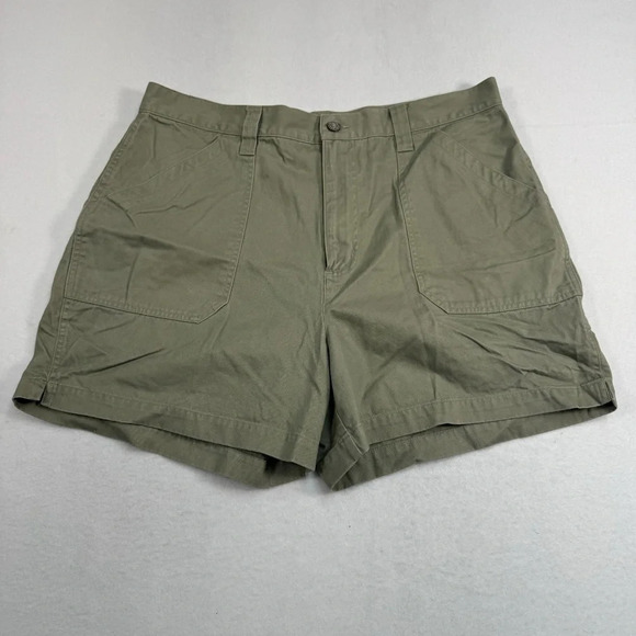 bill blass Pants - Bill Blass Chino Shorts Womens Size 14 Taupe Green High Rise